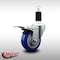 Service Caster 3.5'' SS Blue Poly Swivel 1-3/8'' Expanding Stem Caster Total Lock Brake SCC-SSEXTTL20S3514-PPUB-BLUE-138 - alternate 2